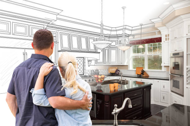Professional Kitchen Island Installation technician working in Kent, WA